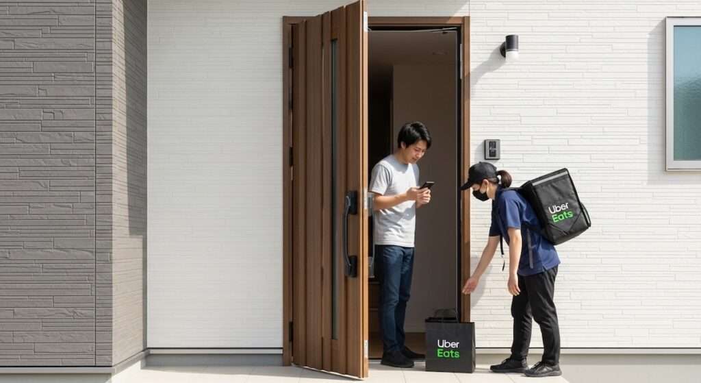 置き配の設定方法と袋の受け取りの流れ